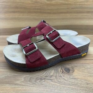 DANSKO Dayna Cinnabar Sandals 8 EU 38 Suede Comfort Vibram Soles